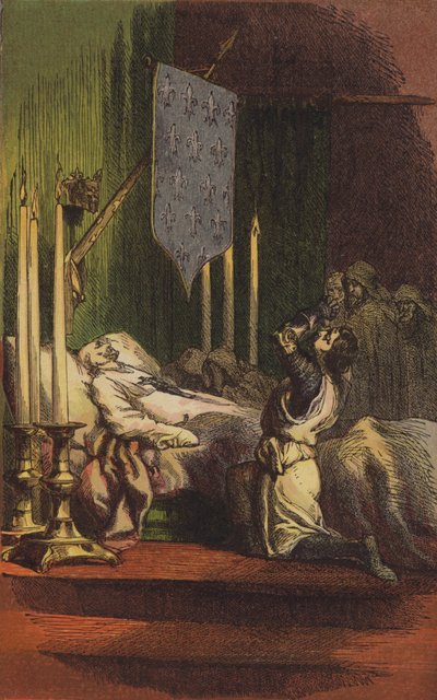 Death of Louis the Ninth of France by English School